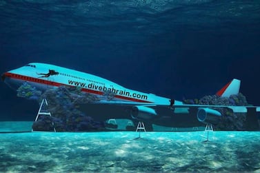 Bahrain has announced an enormous underwater dive park, which will include a submerged aircraft. Instagram / BTEA