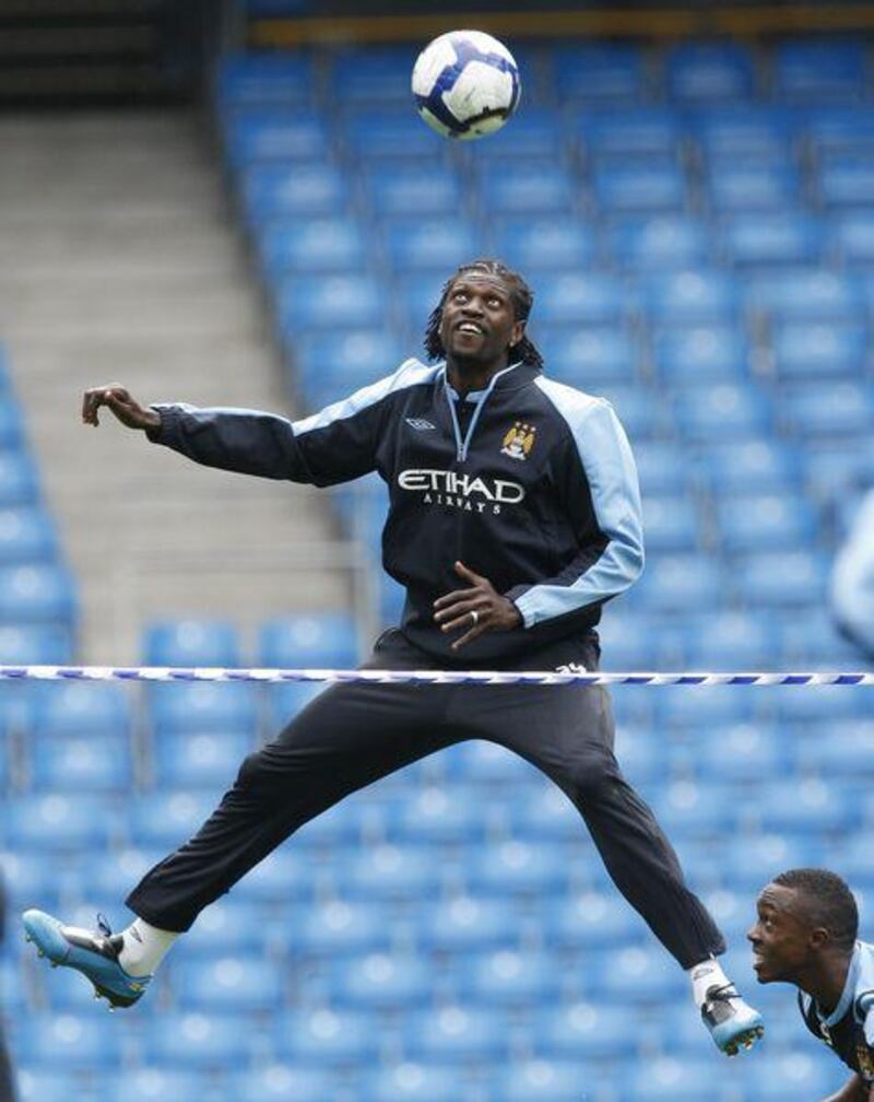 Adebayor has his sights set on Champions League football next season with big-spending Manchester City.