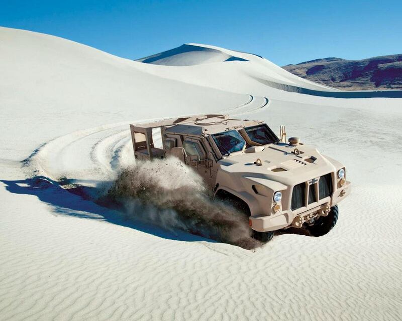 The JLTV, which is the vehicle the US military replaced the Humvee with. AFP