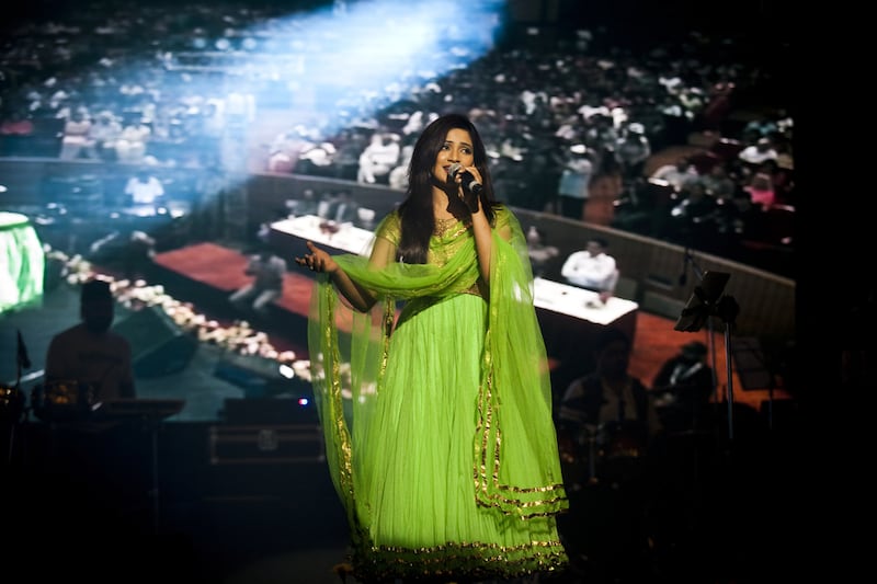 Shreya Ghoshal will perform at IIFA Rocks. Suzanne Lee for The National