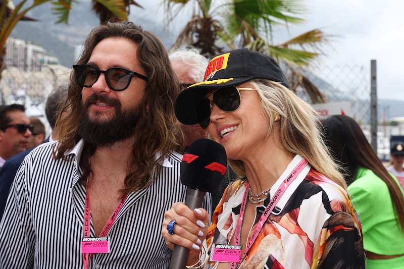 Model and entrepreneur Heidi Klum with Tom Kaulitz in Monaco. Getty
