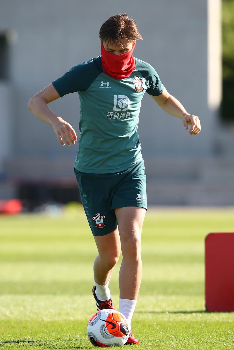 SOUTHAMPTON, ENGLAND - MAY 19: Will Smallbone as Southampton FC players return to training following Covid-19 restrictions being relaxed, at the Staplewood Campus on May 19, 2020 in Southampton, England. (Photo by Matt Watson/Southampton FC via Getty Images)