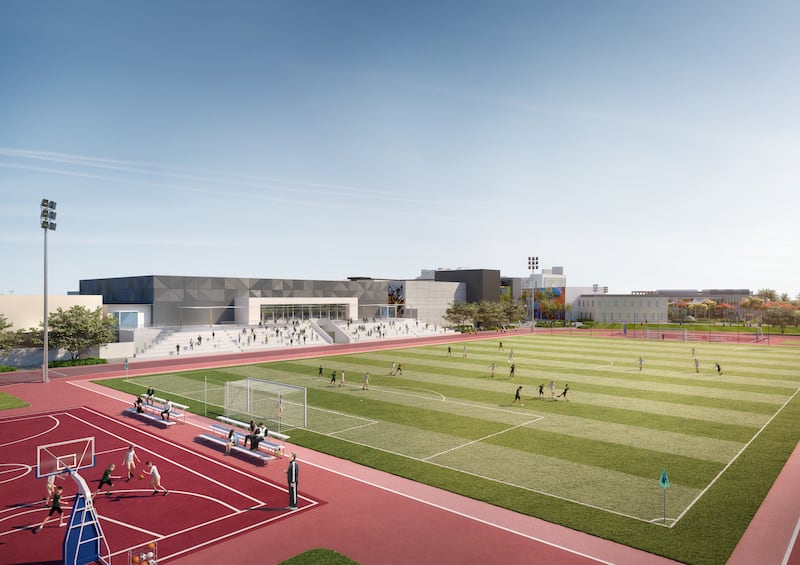 The impressive campus will feature a Fifa-sized football pitch. Photo: American Community School