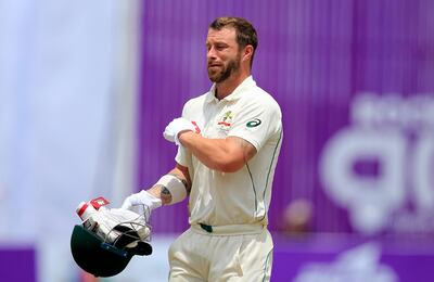 Australian cricketer Matthew Wade walks back to the pavilion after his dismissal by Bangladesh's Sakib Al Hasan during the fourth day of their first test cricket match in Dhaka, Bangladesh, Wednesday, Aug. 30, 2017. (AP Photo/A.M. Ahad)