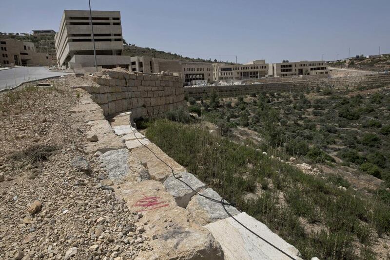 The site of a medical facility and an international school in Rawabi. Bashar Masri, a Palestinian-American developer, dreamed up Rawabi, or hills in Arabic, in 2007. But the construction of the city, located about 40 kilometres north of Jerusalem, has repeatedly stalled from political obstacles. Work only began in 2012.