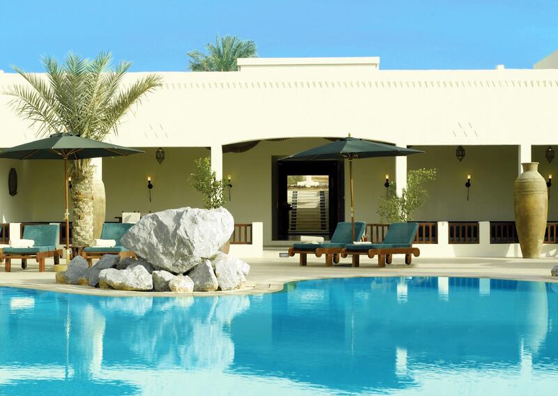 Handout of exterior of Al Maha's Timeless Spa. Courtesy of Al Maha, a Luxury Collection Desert Resort & Spa *** Local Caption ***  Al Maha spa. Courtesy of Al Maha.jpg