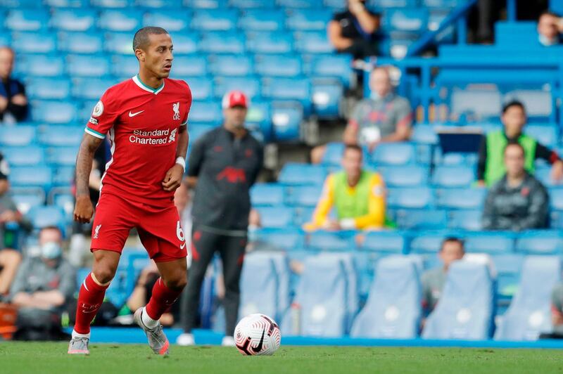Liverpool's new signing Thiago Alcantara was introduced as a half-time replacement for Jordan Henderson. AFP