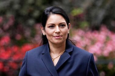 UK Home Secretary Priti Patel is determined to ensure compliance to the new rule on social gatherings. EPA