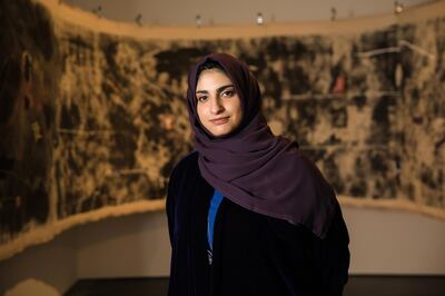  Artist Sarah Abu Abdallah at Jameel Arts Centre, Dubai. Photo by Dani Bapista 