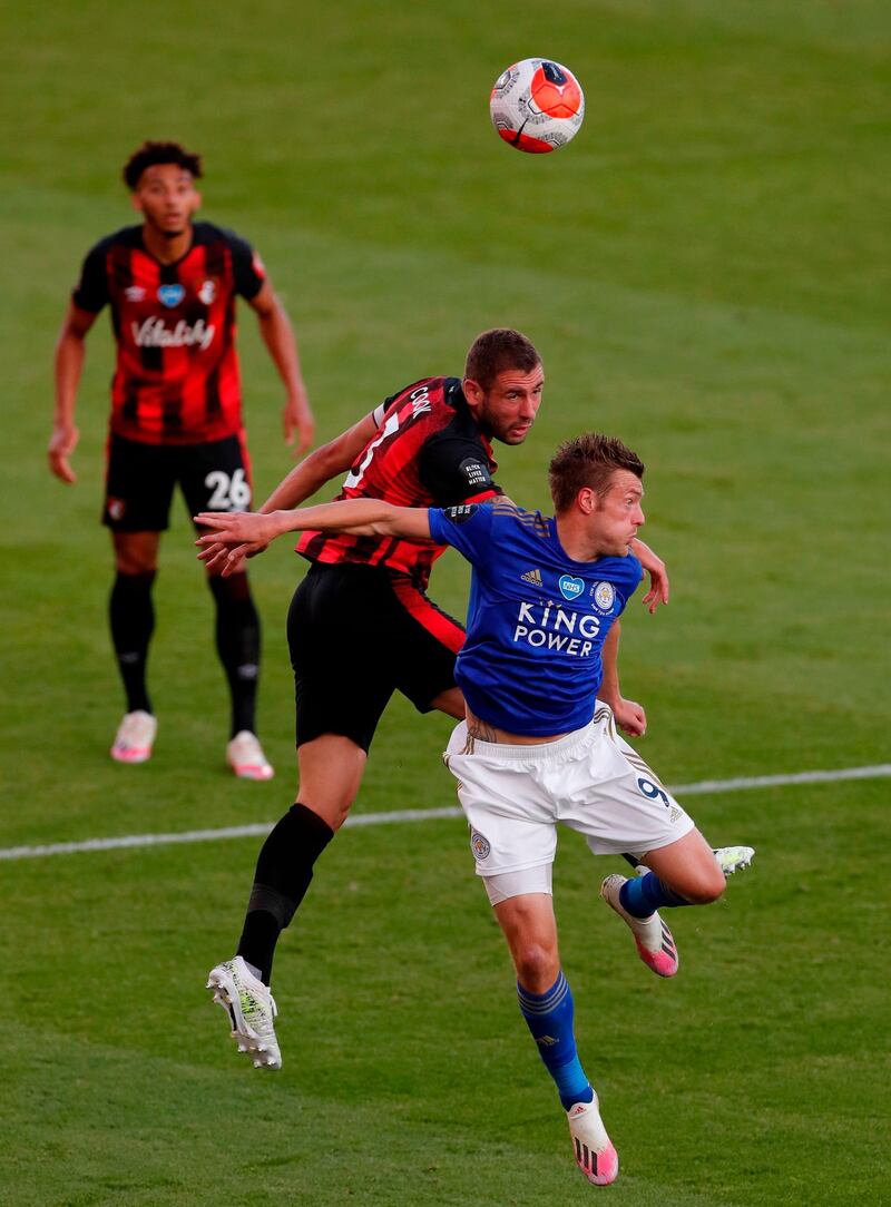 SUBS: Steve Cook (on for Ake, 40') - 7: Didn't give Vardy a sniff in the second half. AFP