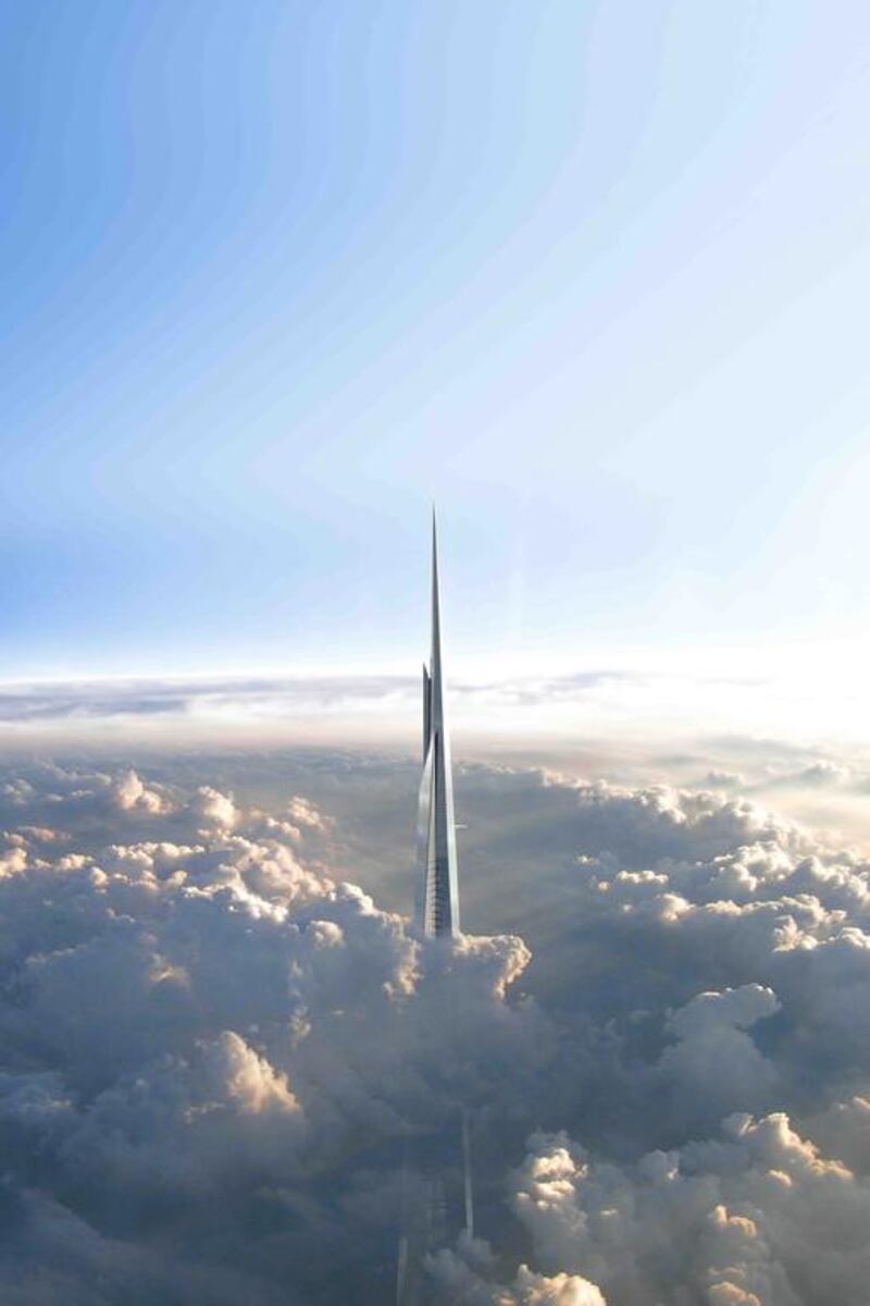The observation deck at the Kingdom Tower is planned to be at 660m. Courtesy Jeddah Economic Company