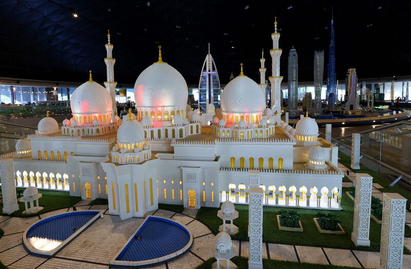 Sheikh Zayed Grand Mosque at Legoland theme park in Dubai. AFP