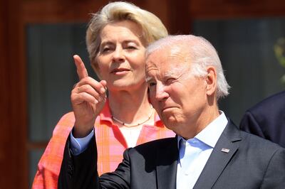 US President Joe Biden and Ursula von der Leyen are said to have a strong working relationship. Bloomberg