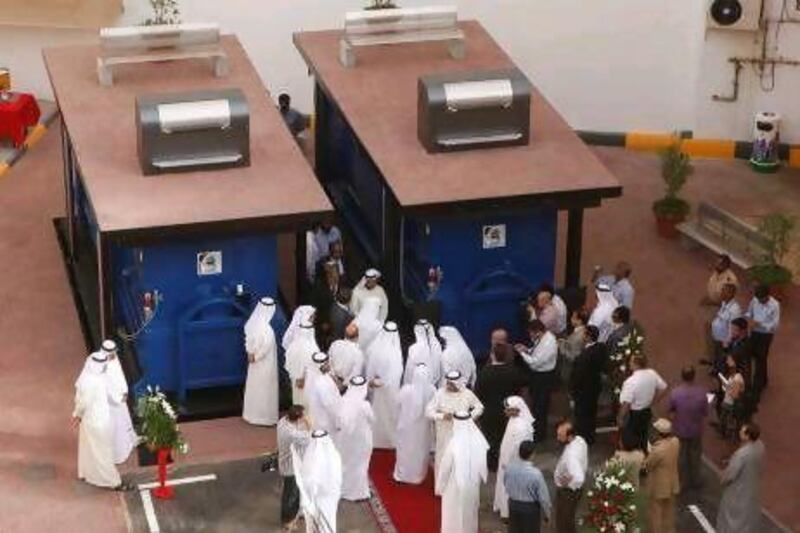 Dubai Municipality launches its underground waste containers project. Jeffrey E Biteng / The National
