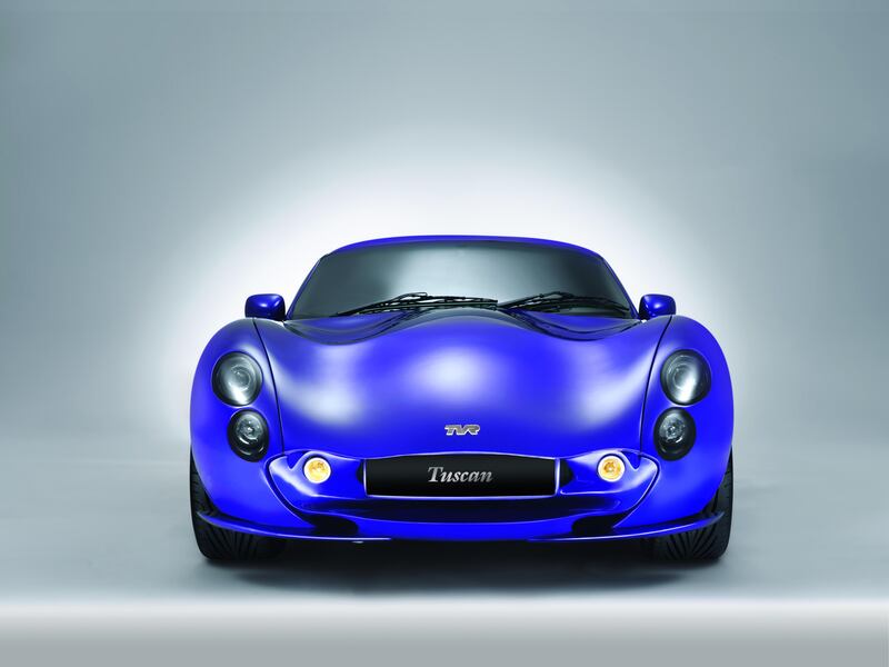 A hard-top version of the TVR Tuscan (1999-2006)