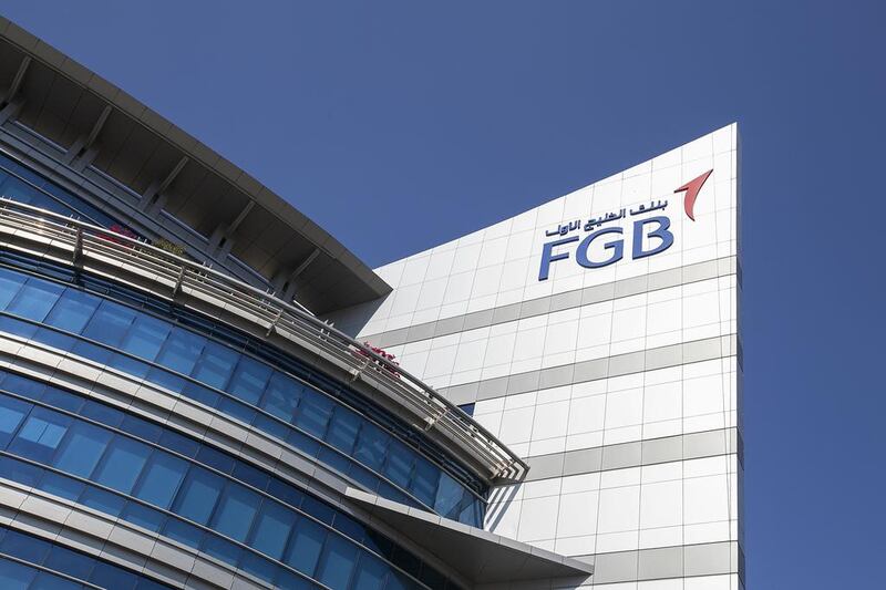 FGB dropped nearly 10 per cent on the Abu Dhabi Securities Exchange General Index on Tuesday as the stock went ex-dividend. Mona Al Marzooqi / The National