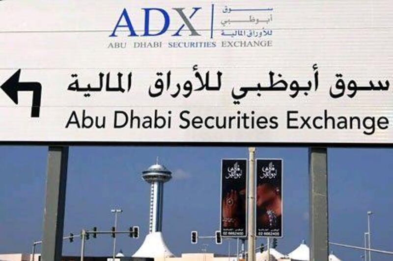 The Abu Dhabi Securities Exchange General Index dropped 2.5 per cent to 2627.99 points last week. Ahmed Jadallah / Reuters
