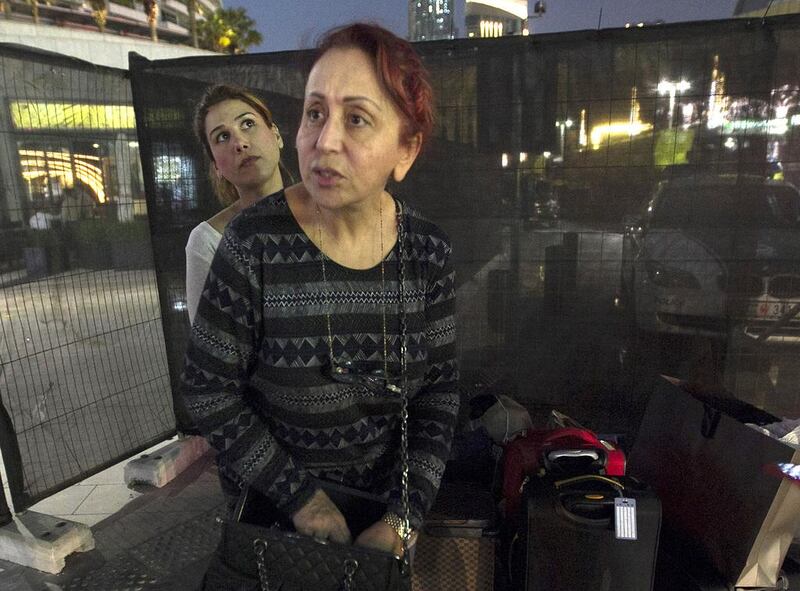 Ruzanna Galfayan, front, and Krestina Torossian, spoke of their relief at how Thursday’s events unfolded . Jeffrey E Biteng / The National