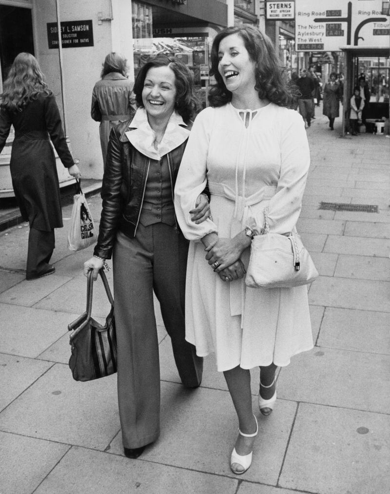 1976. Mairead Corrigan (left) and Betty Williams, co-founders of Community of Peace People, were both awarded 'for the courageous efforts in founding a movement to put an end to the violent conflict in Northern Ireland'. Getty Images