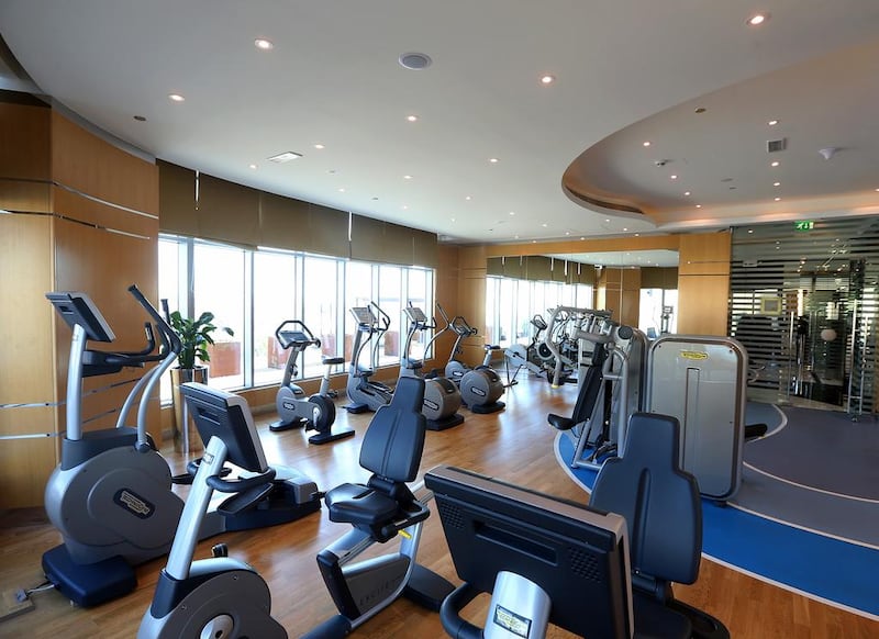 Residents of the Damac Maison can use the tower’s gym facilities. Satish Kumar / The National