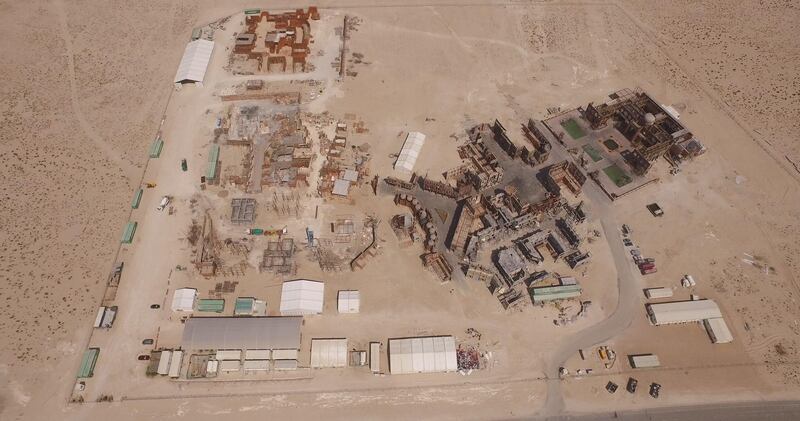 Aerial view of twofour54's Kizad backlot. Courtesy twofour54