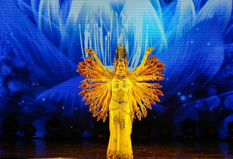 Dancers perform during the 2017 FINA World Aquatics Gala in Sanya in China's southern Hainan province. AFP Photo