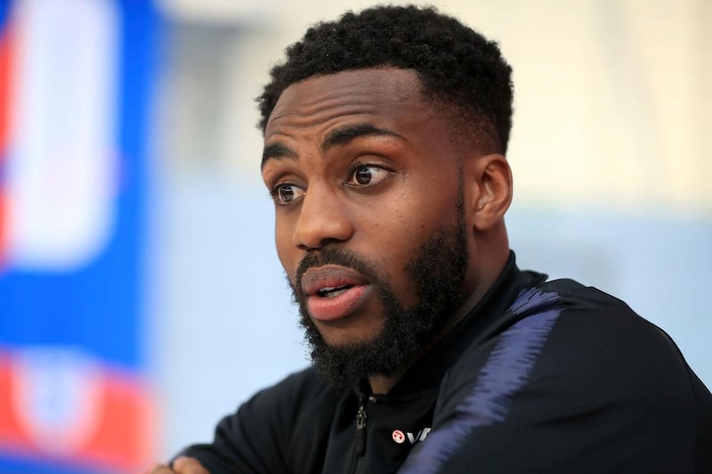 England's Danny Rose speaks during the media day at St George's Park, Burton, England Tuesday June 5, 2018 as they prepare for their final friendly before departing for the World Cup in Russia. (Mike Egerton/PA via AP)