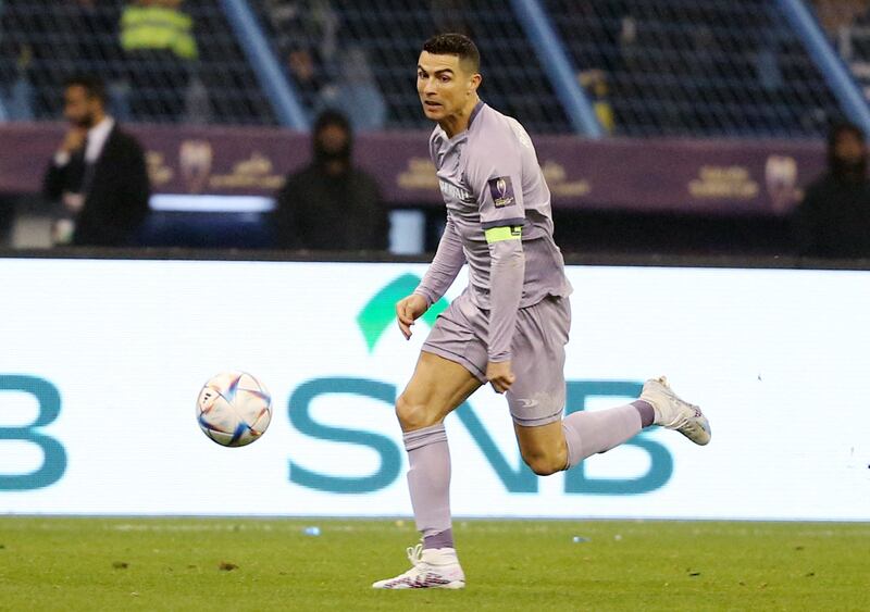 Al Nassr's Cristiano Ronaldo in action. Reuters