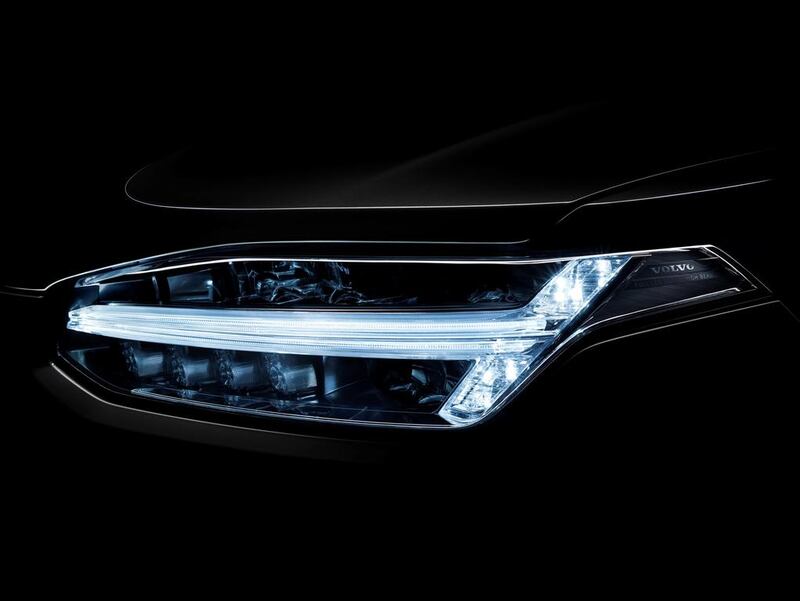 The design of the Volvo XC90’s headlamps is inspired by Thor’s hammer. Courtesy Volvo