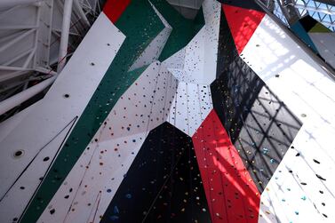 Clymb Abu Dhabi has announced new routes across four of its climbing walls. Courtesy Clymb Abu Dhabi