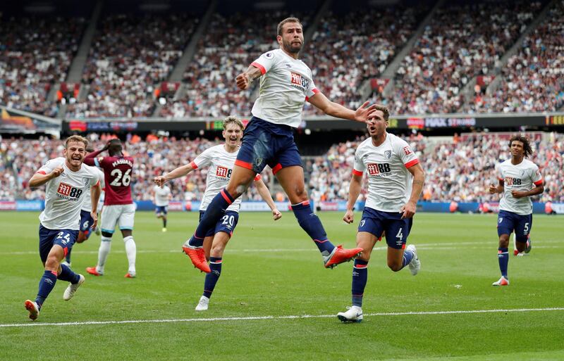 Centre-back: Steve Cook (Bournemouth) – Bournemouth showed their spirit again by coming from behind to beat West Ham, with Cook popping up for the decider. Reuters