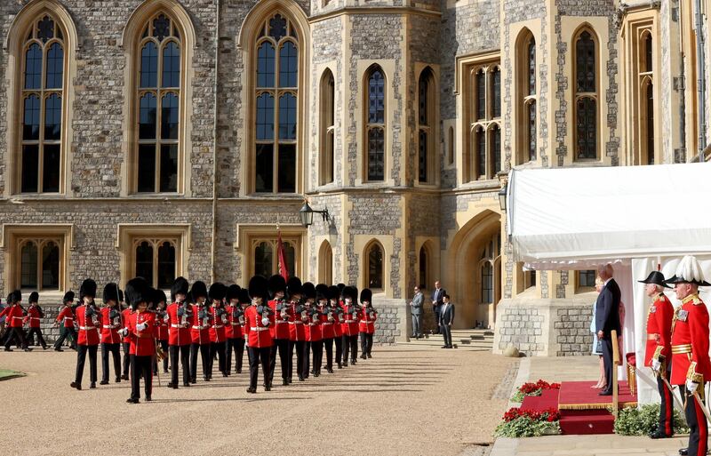 The Queen's Guard at Windsor Castle. Getty Images