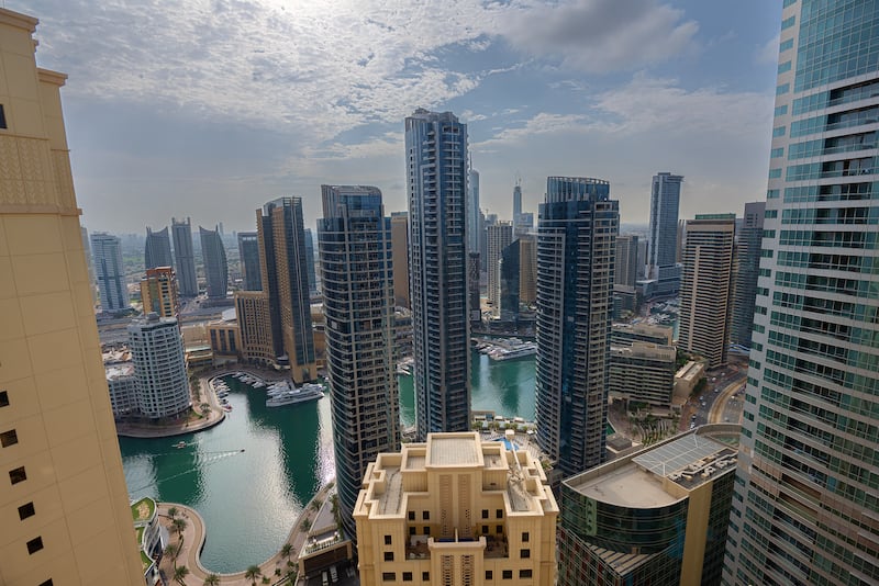 Impressive Dubai Marina views.