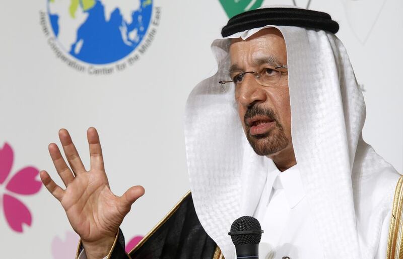 The Saudi energy minister Khalid Al Falih’s effort to stabilise oil prices is important for regional stock markets. Tomohiro Ohsumi / Bloomberg