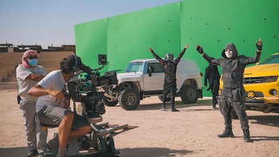 Behind the scenes on the Alan Walker set in the UAE. Photo: A.K.A Media