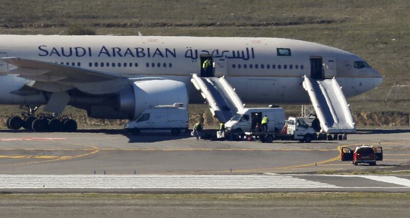 A Saudi Arabian Airlines plane. Saudi citizens have been warned against travelling to Lebanon. Photo: Reuters