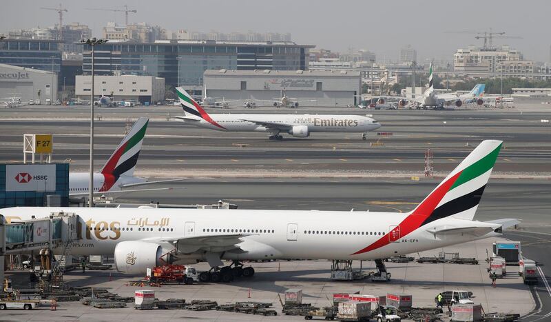 Mandatory Credit: Photo by ALI HAIDER/EPA-EFE/Shutterstock (10320571d)General view of the Dubai International Airport, United Arab Emirates, 24 June 2019. As a result of the downing of the US unmanned Global Hawk aircraft by Iran in Hormuz Strait region many of the world's leading carriers in UAE such Emirates Airlines, Etihad and others in additional to the International flying operators such as US carries, British Airways, Qantas and Singapore Airlines rerouted some of their flights beginning on 21 June 2019 to avoid from flying over some paths from Hormuz Strait and Oman Gulf as a precautionary procedure to secure the civilian flights from the mounting of crisis in the Gulf region, this step came after a decision by US Federal Aviation Administration banning the US carriers from flying over the regions which are under Iran's control.World's leading carriers reroute their flights in Arab Gulf region, Dubai, United Arab Emirates - 24 Jun 2019
