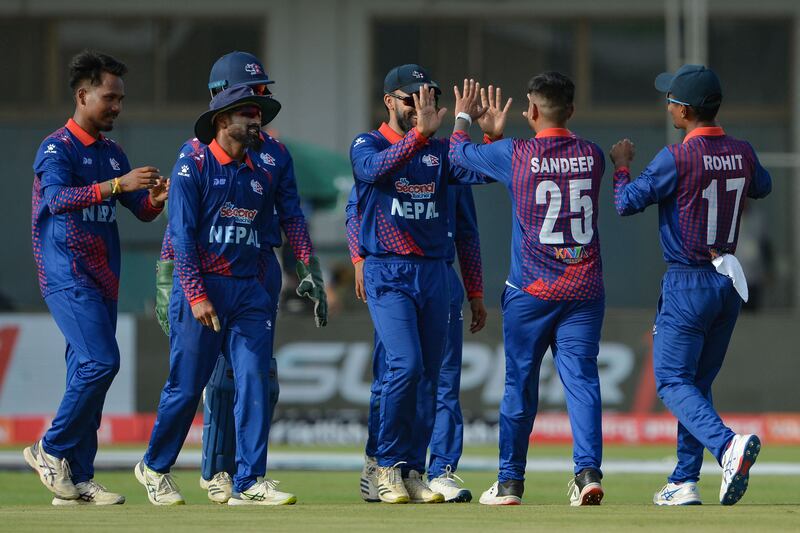 Nepal started brightly against Pakistan but centuries from Babar Azan and Iftikhar Ahmed set up a comfortable win for the hosts. AFP
