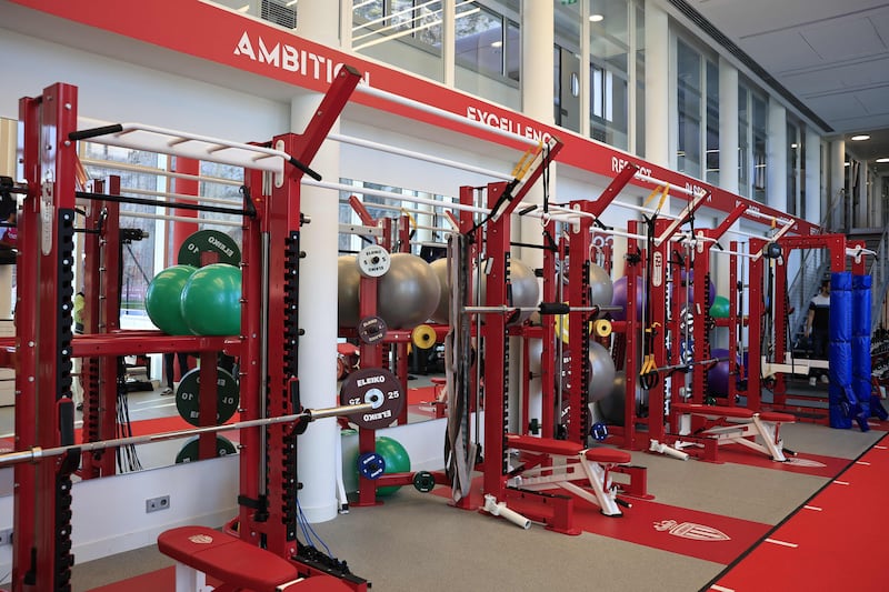 Fitness area at Monaco's performance centre in La Turbie, southeastern France. AFP