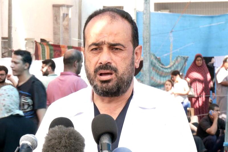 Muhammad Abu Salmiya, director of Al Shifa Hospital in Gaza city, and several other medical personnel have been arrested by Israeli forces. AFP