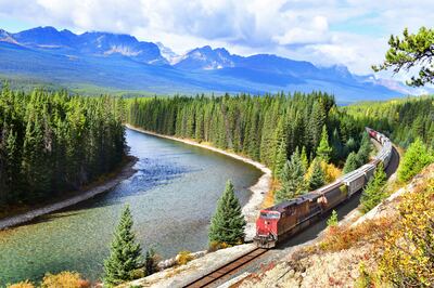 The Canadian goes from Toronto to Vancouver – a distance of 4,466km – in four days. Getty Images / iStockphoto