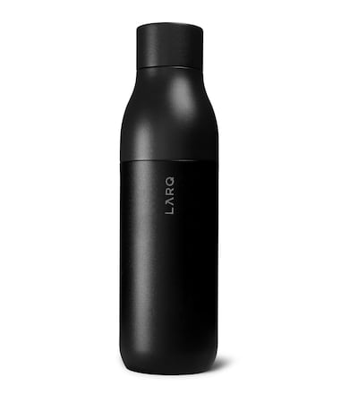 LARQ Bottle Obsidian Black 740ml / 25oz (EN, FR). Courtesy Larq