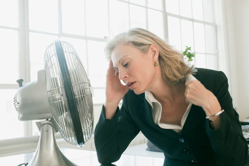 Hot flushes are one of the most common yet most debilitating side effects of the menopause. Photo: Getty