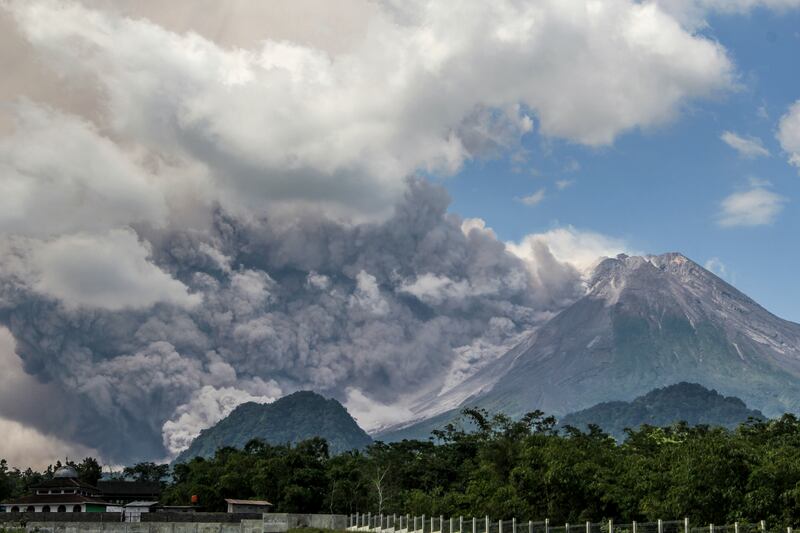 The 2,963-metre Mt Merapi was already on the country's second-highest alert level. AP