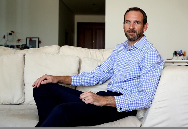 Dubai, 22,Nov, 2017: David Cox who retired at the age of 47 for business pose during the interview at his residence in Dubai. Satish Kumar for the National/ Story by Gillian Duncan