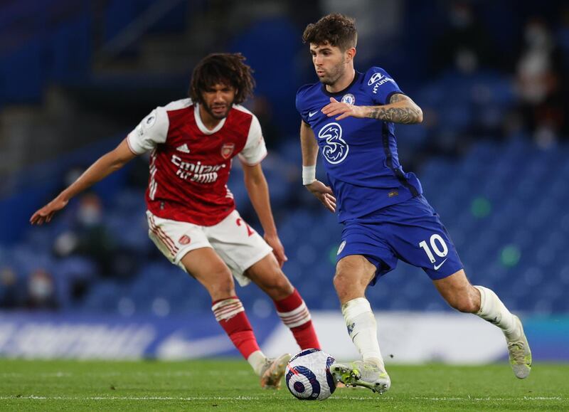 Chelsea's Christian Pulisic in action. Reuters