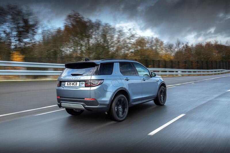 The Discovery shows its form on wet roads. All photos courtesy Jaguar Land Rover