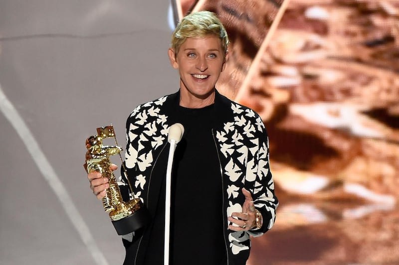 Ellen DeGeneres presents the MTV Michael Jackson Video Vanguard Award. Chris Pizzello / Invision / AP