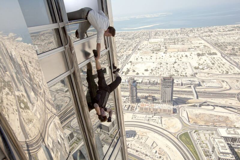 Tom Cruise in the scene of Paramount Pictures' Mission: Impossible - Ghost Protocol.

Courtesy  Paramount Pictures