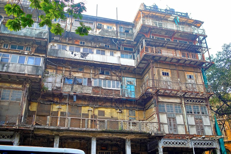 03 March 2018 - Mumbai - INDIA.
The iconic Esplanade Mansion Located at Kala Ghoda  is in tatters now.

(Subhash Sharma for The National)